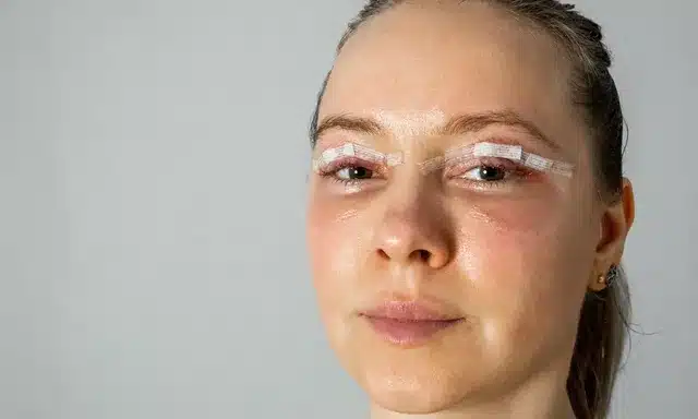 Suites normales après intervention esthétique des yeux avec œdème transitoire – contrôle médical à Paris