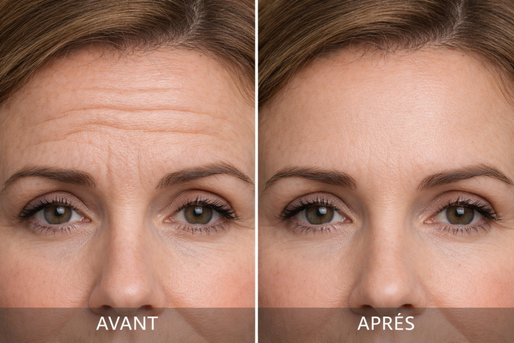 botox front avant apres paris rides front resultat naturel