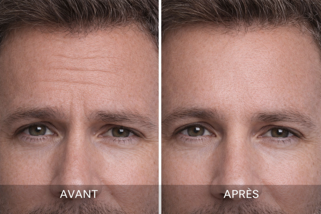 botox leger avant apres paris resultat naturel discret rides visage