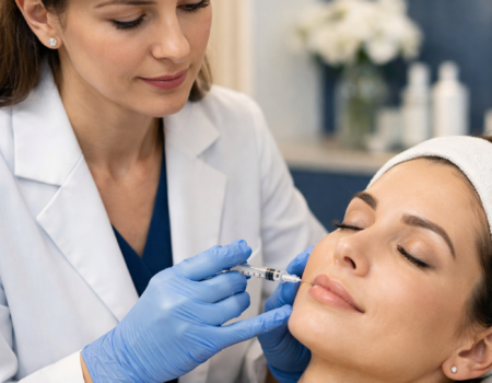 Injection d’acide hyaluronique réalisée par un médecin en environnement médical sécurisé à Paris