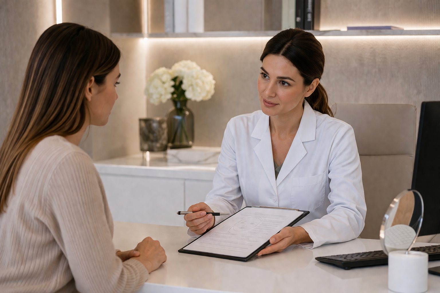 Consentement éclairé en médecine esthétique